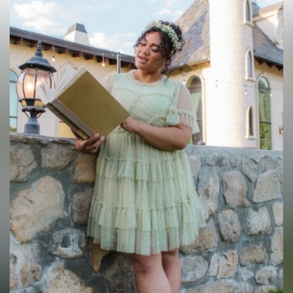 Ivy City Co Mint Layered Mini Dress